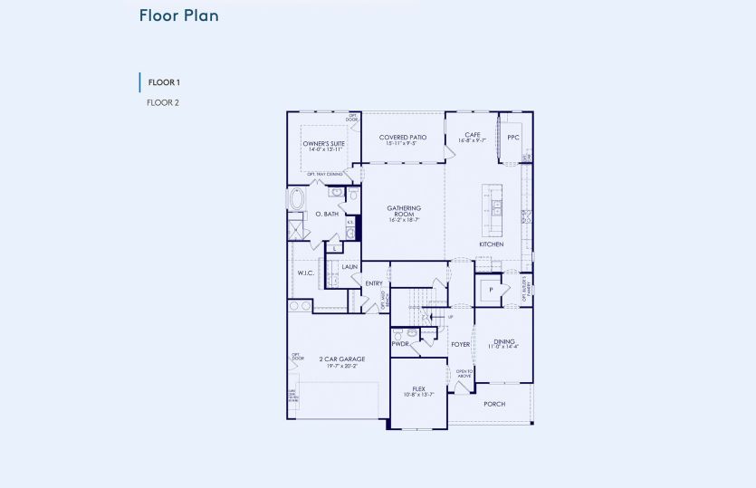 Oak Grove Floor Plan, Quick Move-In Home, Floor 1