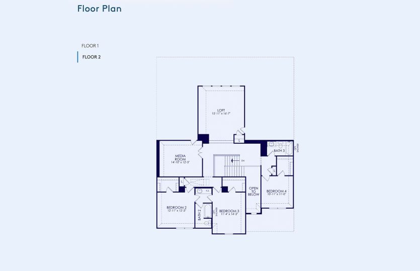 Oak Grove Floor Plan, Quick Move-In Home, Floor 2