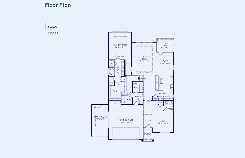 Caldwell Floor Plan, Quick Move-In Home, Floor 1