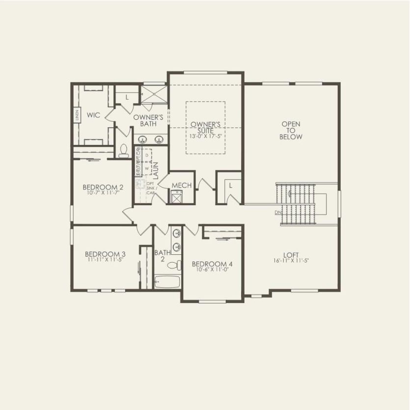 Second Floor 5 br / 3 ba