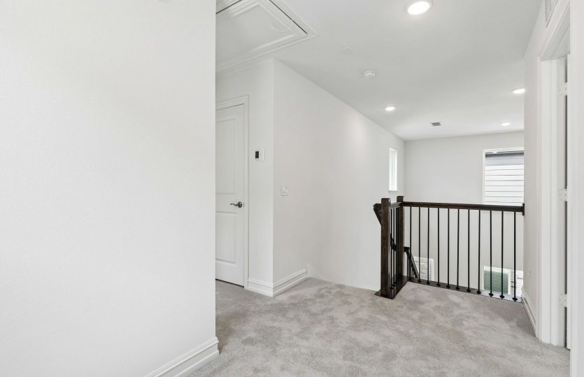 Flex living space on second level *model representation