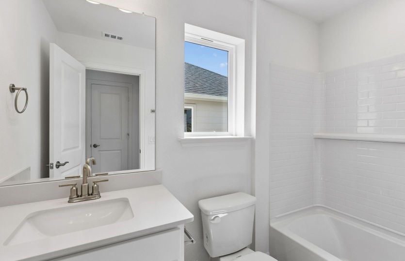 Spacious secondary bath*model representation
