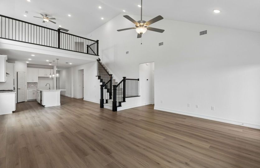 Open concept plan throughout home