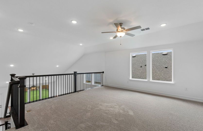 Airy loft on second level