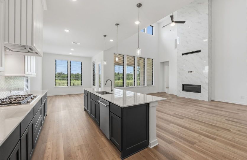 Kitchen Open to the Gathering Space