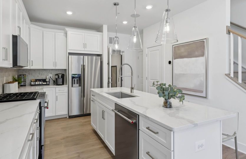 Kitchen Opens to the Gathering Room