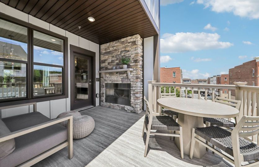 Balcony with Extended Terrace off the Kitchen