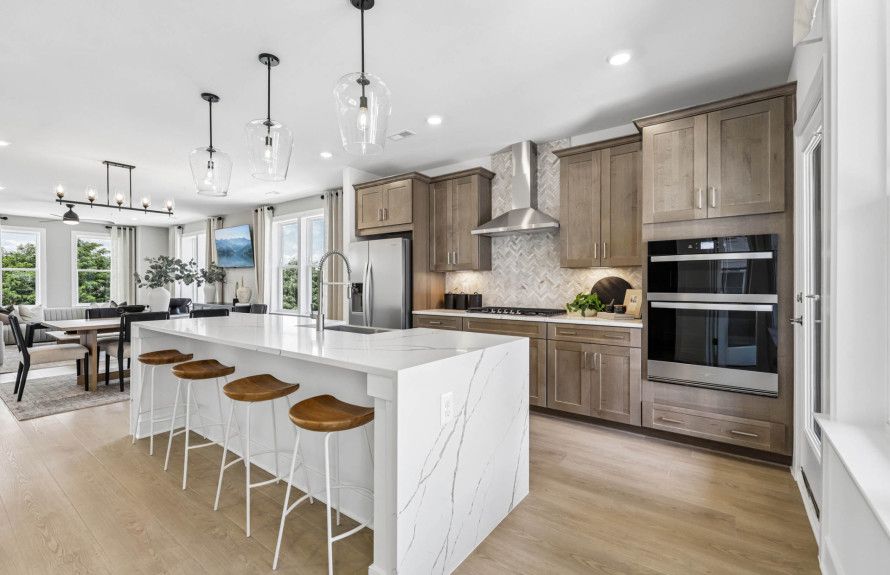 Gourmet Kitchen with an Oversized Island