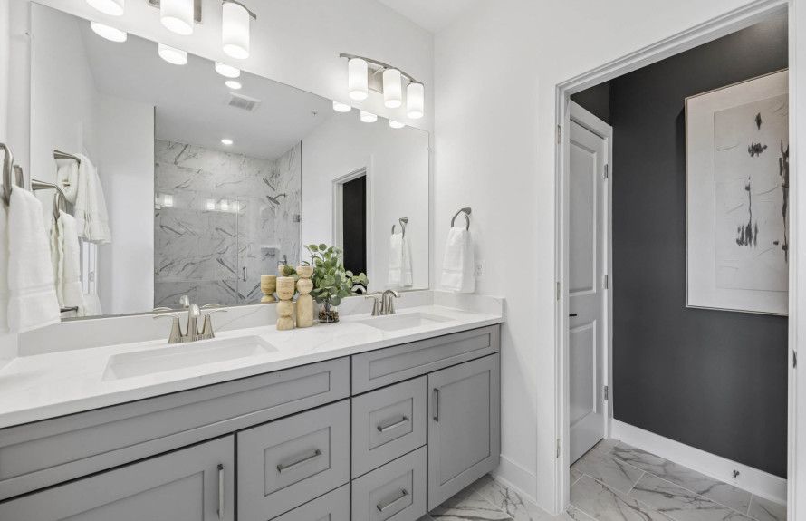 Primary Bathroom with Dual Vanities