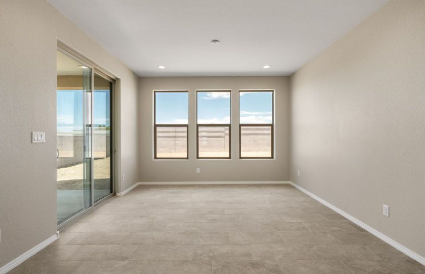 Oversized windows provide abundant natural light