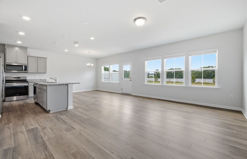 Raritan homesite 14 - Kitchen, Dining & Great Room Open for Connecting the Spaces