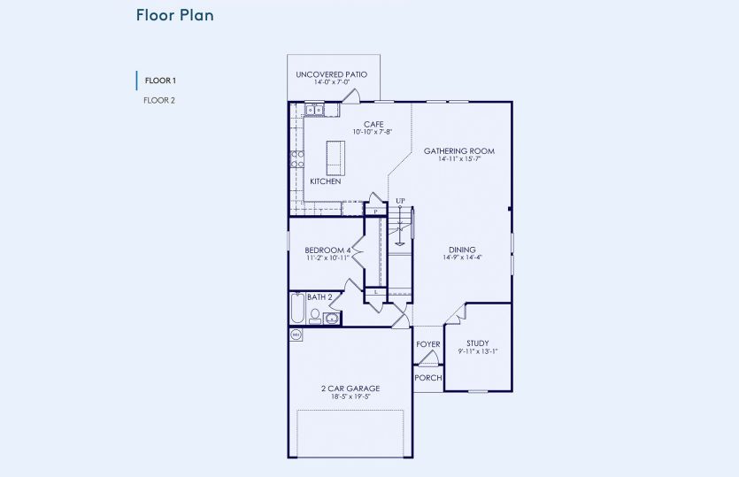 Mesilla Floor Plan, Quick Move-In Home, Floor 1