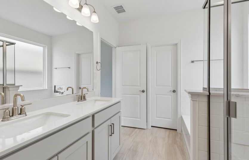 Owners bath with double vanity