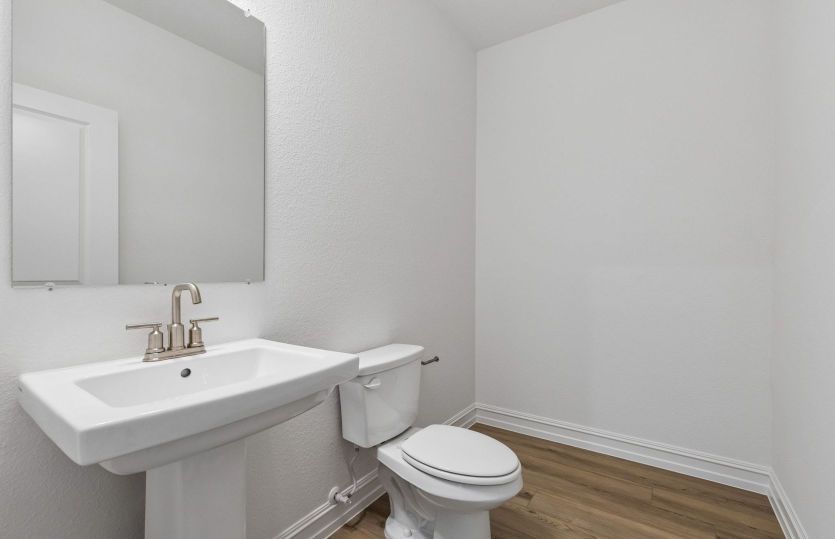 Powder bath on first level