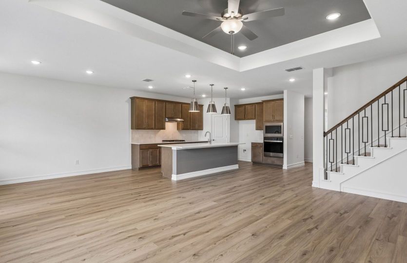 Open concept plan throughout home