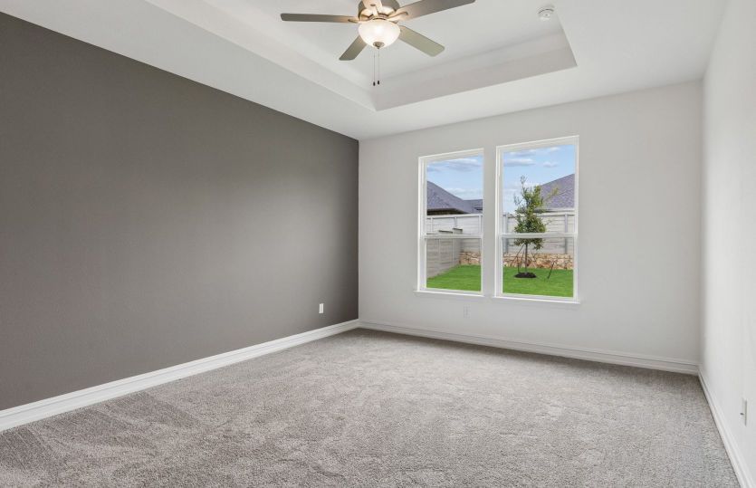Owners suite with tray ceiling