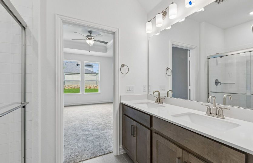 Owners bath with double vanity