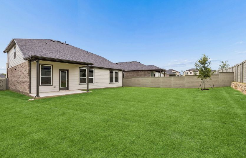Oversized fenced-in backyard