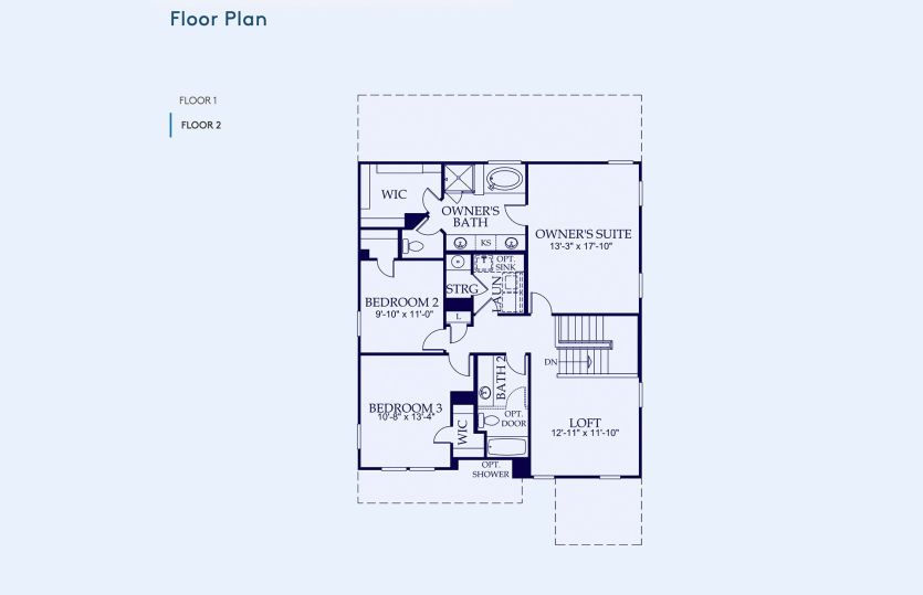 Lochridge Floor Plan, Quick Move-In Home, Floor 2
