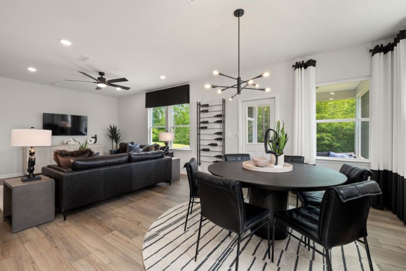 Dining Space Overlooking the Great Room - Model Representation