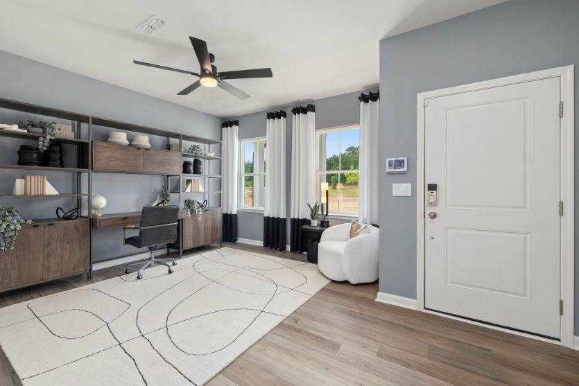 Entryway displays Flex Space or Home Office - Model Representation