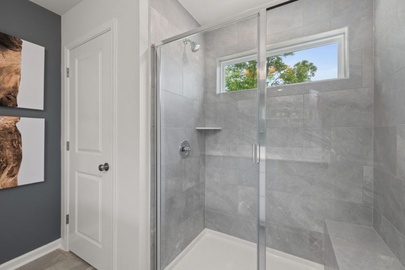 Owner's Bath with Glass Walk-in Shower - Model Representation
