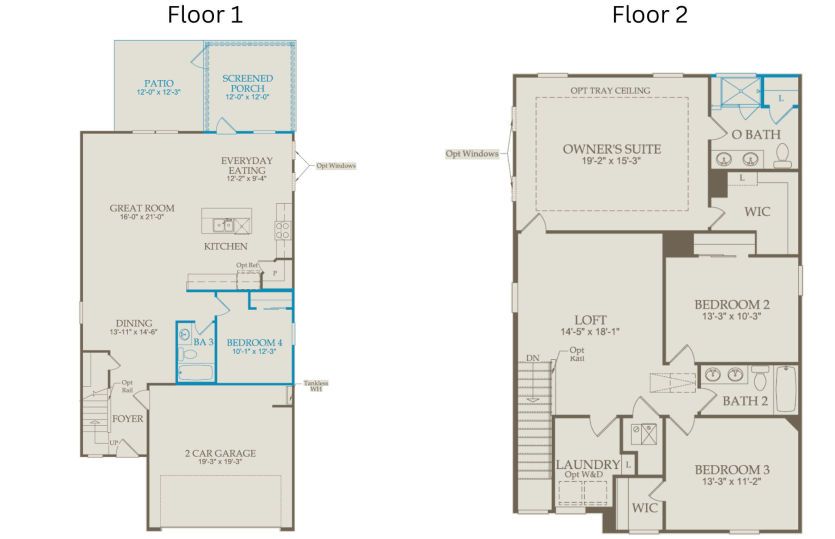 Floor Plan Level 1 & Level 2