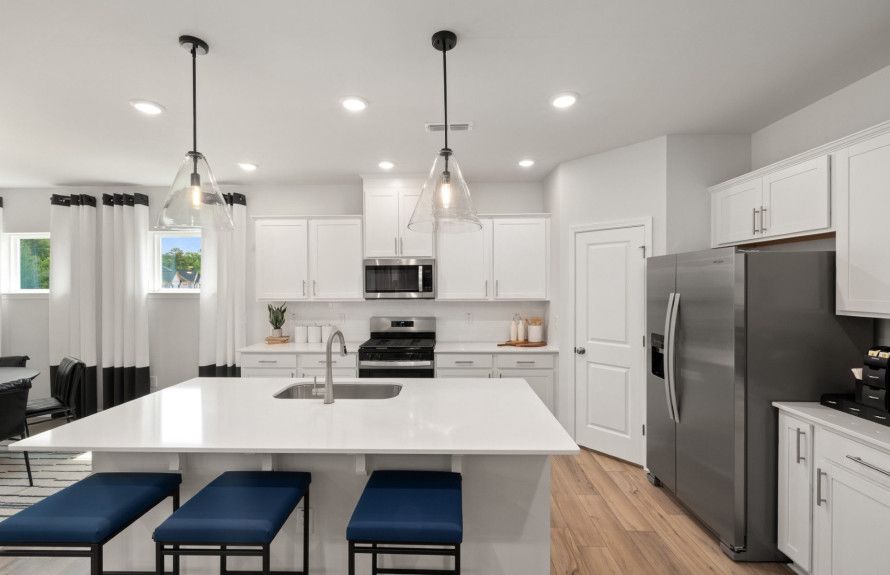 Bright and Airy Kitchen with Large Island