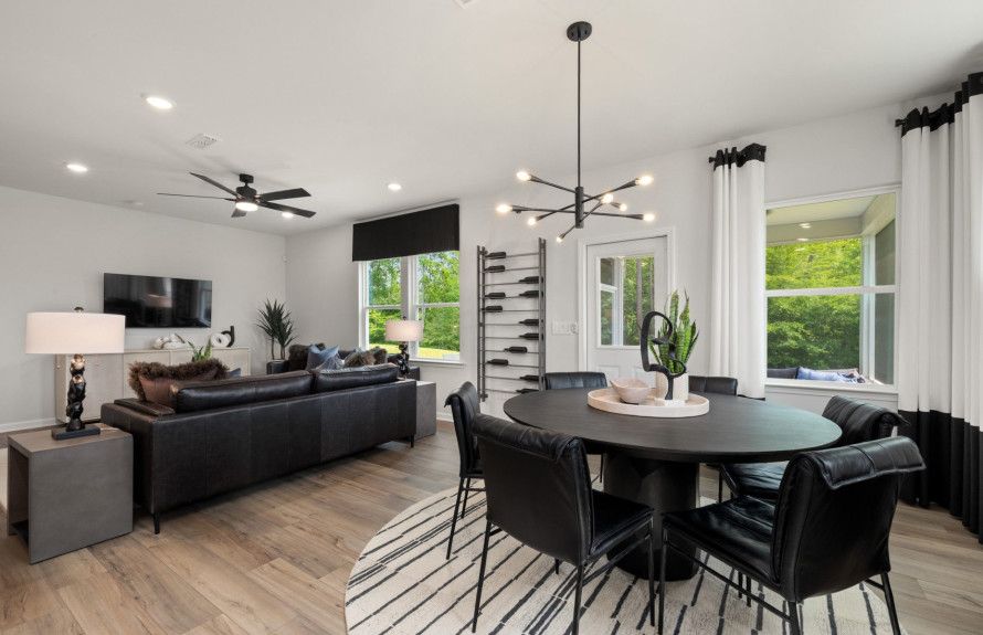 Dining Space Overlooking the Living Room