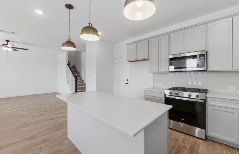 Kitchen Open to the Gathering Space