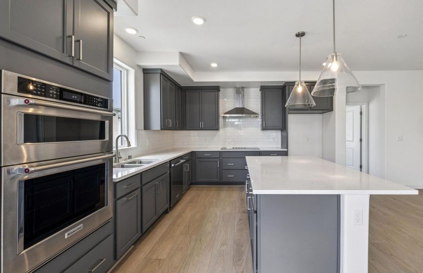 Kitchen with chef's appliance package