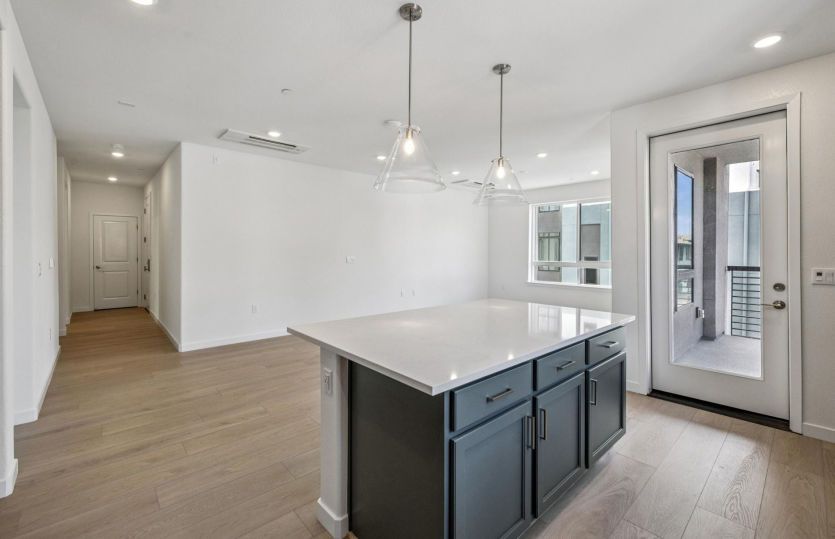 Kitchen open to main living area