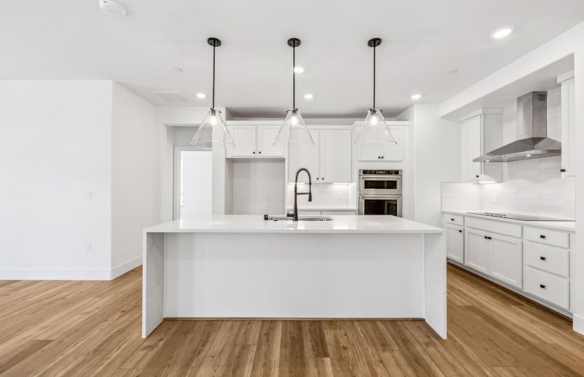 Kitchen with chef's appliance package