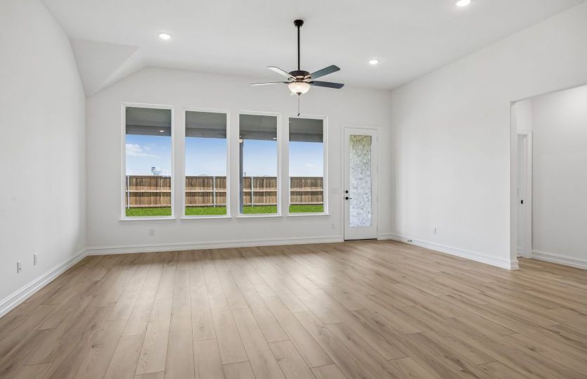 Large windows in gathering room with natural light