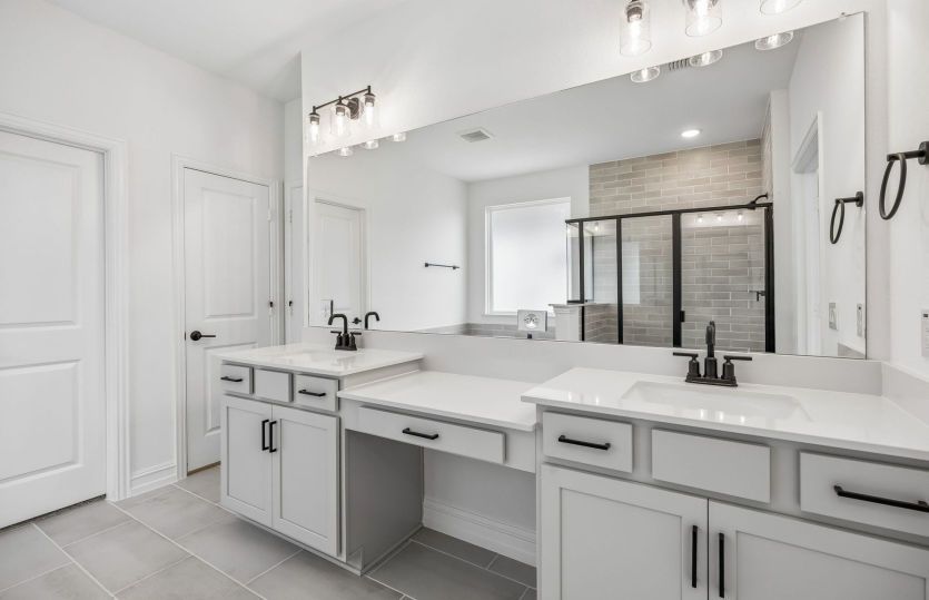 Owners bath with double vanity