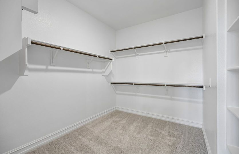 Walk-in closet in owners suite