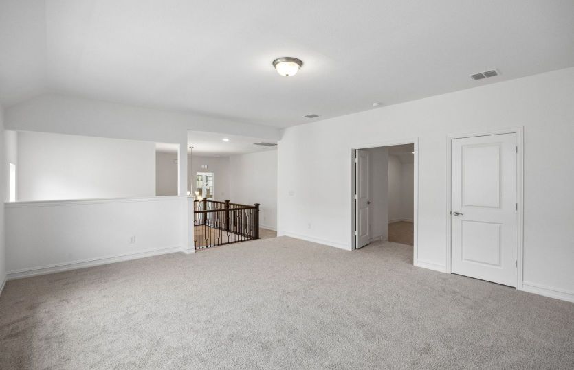Spacious game room on second level