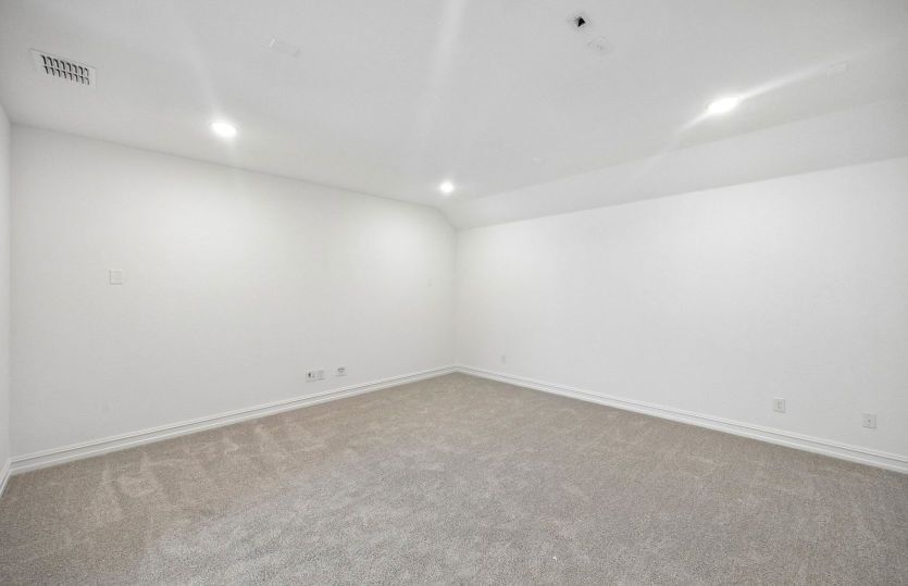 Spacious media room