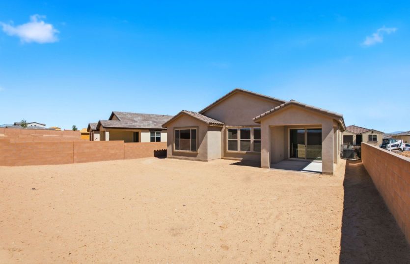 Expansive backyard offering endless possibilities for outdoor living and future landscaping