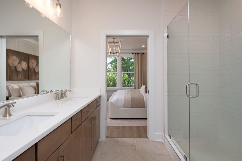 Owner's bathroom with double vanity