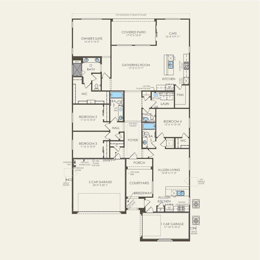 First Floor 4 br / 3.5 ba