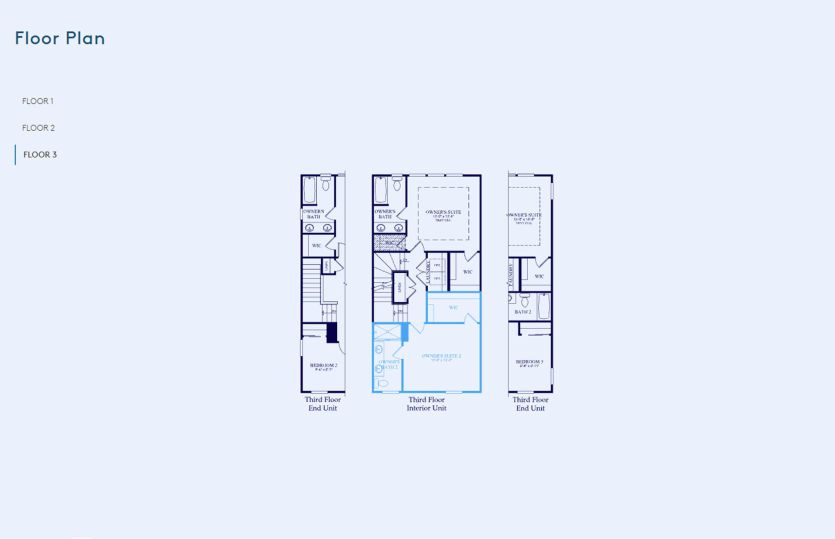 Trenton Floor Plan, Quick Move-in Home, Floor 3