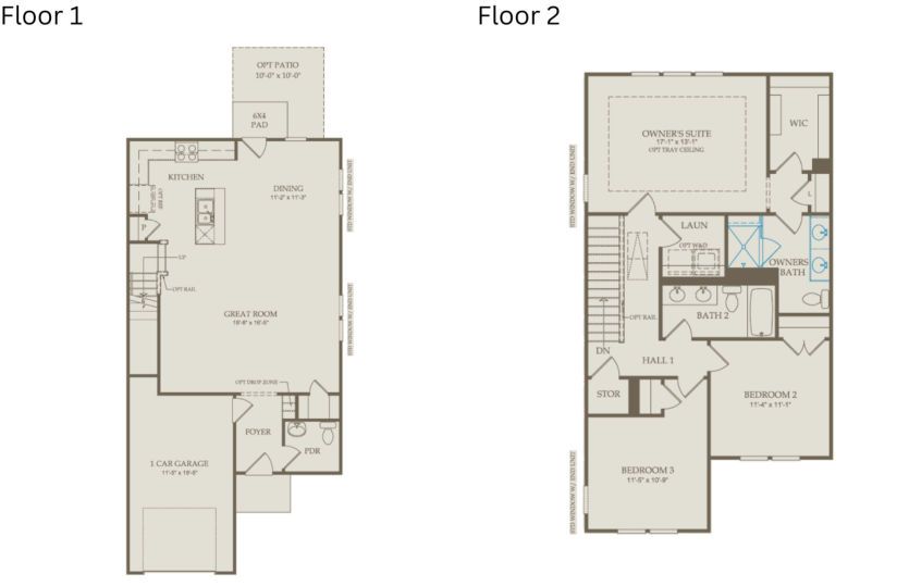 Floor Plan Level 1 and Level 2