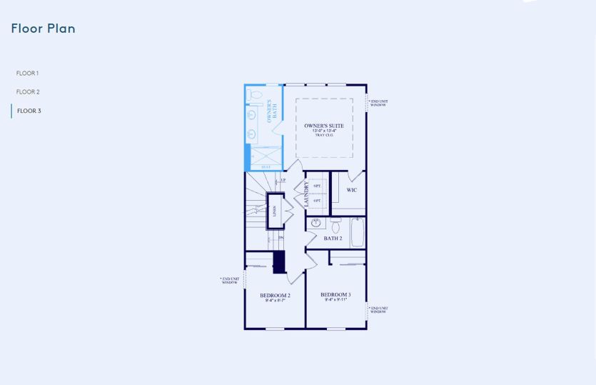 Sumter Floor Plan, Quick Move-in Home, Floor 3