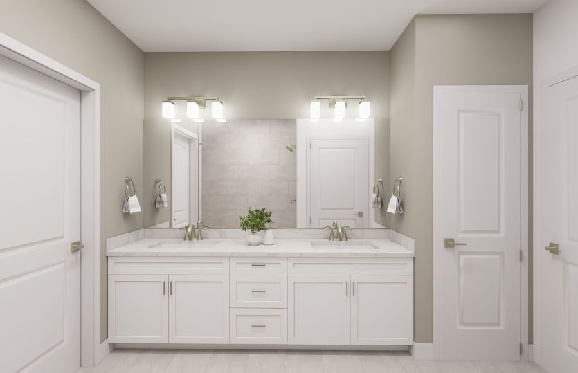 Primary Bath with Dual Basin Vanity