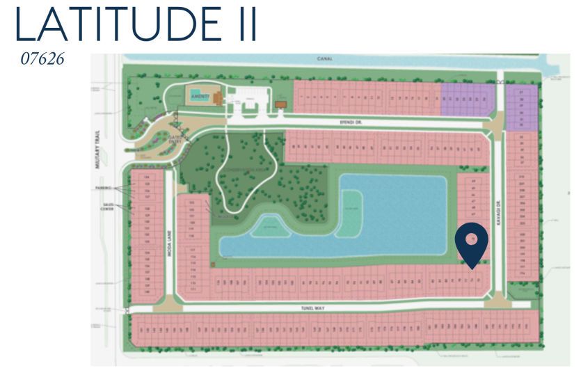Latitude II Homesite 07626 Map
