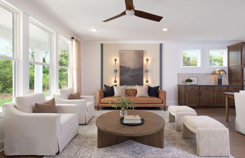 Naturally illuminated gathering room