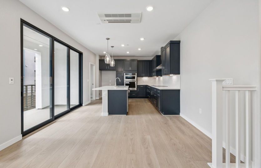 Open kitchen area