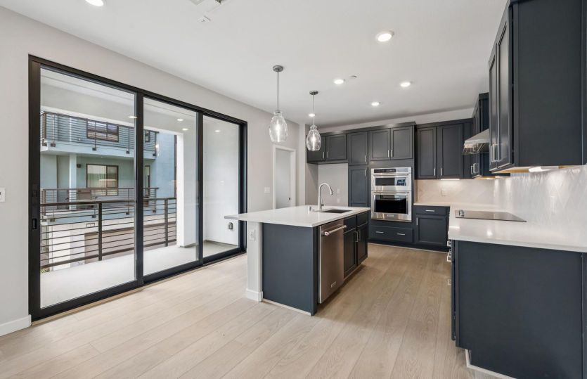 Kitchen with patio access