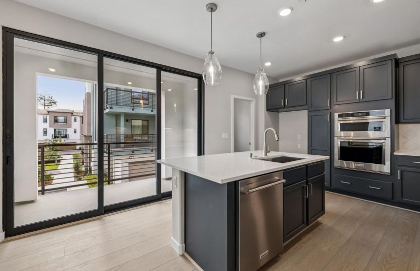 Kitchen with chef's appliance package